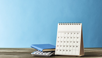 Calendar and notepad