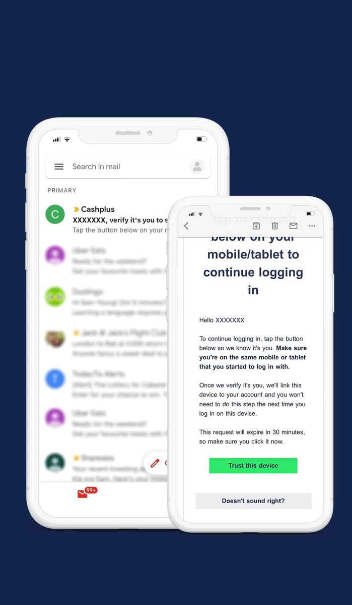 Your Cashplus Bank App - How to log in