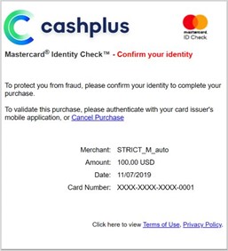Mastercard Identity check